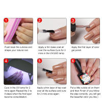 Esmalte de Uñas Arte Clavo 8ml con Brillantes Sequines de Diamante Glitter Ideal para Manicura Semi Permanente con Estrellas LED UV Producto Dangeroso de Belleza - details 6
