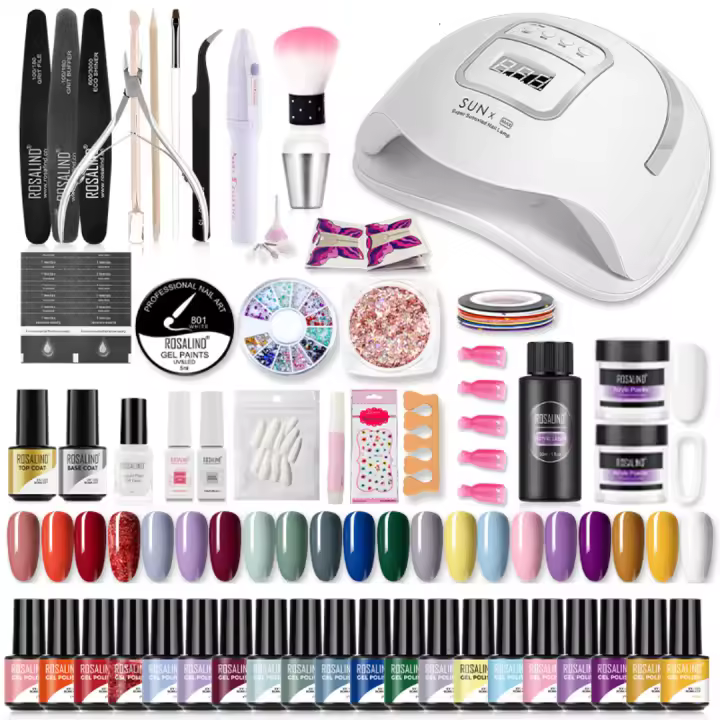 ROSALIND-Conjunto de esmaltes en Gel para uñas, herramientas de manicura, conjunto completo, para Semi permanente, necesita UV LED - 1