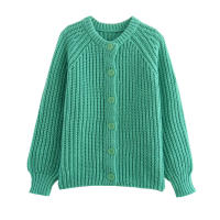 Women Long Sleeve Knit Cardigan Coat Autumn Winter Casual Outerwear Female Single Breasted Red Warm Christmas Sweater - details 11