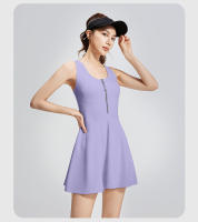 1 vestido deportivo para mujer, vestido antideslizante para exteriores, vestido de tenis con cremallera, vestido de bádminton para correr y fitness - details 10