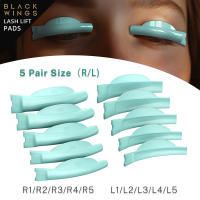 5 pares de pestañas de silicona Blackwings, almohadilla permanente para pestañas, varillas protectoras para levantamiento de pestañas 3D, accesorios para rizador de pestañas, herramientas aplicadoras - details 7