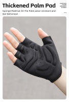 WEST BIKING-guantes de ciclismo para hombre y mujer, de medio dedo, con absorción de impacto, equipo deportivo para bicicleta de carretera - details 5