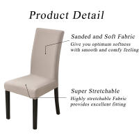 Funda impermeable para silla de comedor, funda elástica para silla, Protector de silla lavable extraíble para el hogar, restaurante, cocina, banquete - details 4