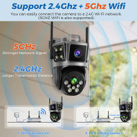 Cámara de Seguridad IP de Doble Banda Visión Nocturna Colorida Impermeable Control por Aplicación - details 10