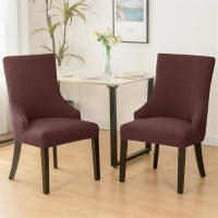 Funda elástica para silla de comedor, fundas para sillas de LICRA Jacquard, respaldo alto elástico, sillones inclinados, para cocina de Hotel, 1 ud. - details 46