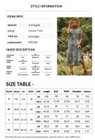 Bohemian swing dress spring and summer slim waist dress for women - details 0