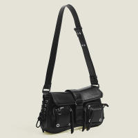Bolso gótico Punk para mujer, bandolera de hombro, diseño de moda, cuero PU, Vintage, pequeño, Tote - details 7