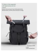 1 nueva mochila con boca enrollable, mochila de expansión de gran capacidad, mochila para estudiantes, bolsa de viaje corta con cubierta enrollable, bolsa para ordenador portátil - details 16
