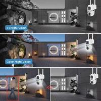 Cámara de Seguridad de Vigilancia PTZ de 4MP Visión Nocturna Dual Lente Monitor de Seguridad - details 2