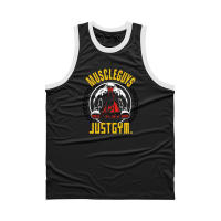 Summer Outdoor Sports Loose Sleeveless Singlet Men Training Running Breathable Tank Tops - details 11