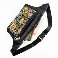 Riñonera informal de lona para mujer, para el pecho bolso cruzado, cinturón de viaje, deportivo, de hombro, a la moda - details 6