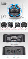 Luz de Fiesta Mini Disco DJ de 36W Efecto de Haz Móvil con LED RGBW DMX Ideal para Clubes Bares - details 2