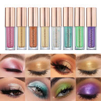 Sombra de Ojos Líquida Brillante Monocromática Barra de Maquillaje de Lentejuelas Doradas y Moradas para Realzar la Piel Impermeable y Brillante - details 1