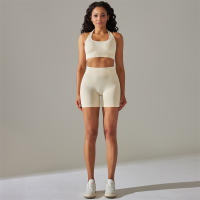 Conjunto de Yoga para Mujer Ropa Deportiva sin Costuras para Gimnasio Traje de Fitness con Sujetador Deportivo de Manga Larga Leggings de Cintura Alta Tracksuit Adecuado para Primavera/Verano Material de Poliéster y Elastano - details 14