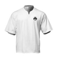 Summer High Quality Cotton Solid Color V-neck T Shirt Gym Bodybuilding Fitness Casual Classic Men's Sport Oversized Clothing - details 12