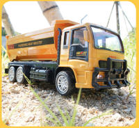 Rc Dumper Truck 2.4G Remote Control Car 6Ch Electric Cars Engineering Vehicle Tractor Toys for Boys Kids Children Christmas Gift - details 17