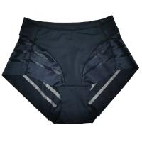 Tela de malla transparente sin costuras con cintura para mujer, ropa moldeadora de control abdominal de alta elasticidad, ropa interior de seda congelada, - details 7