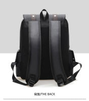 Nuevas mochilas con hebilla de cinturón, bolsos casuales retro británicos, mochilas de cuero PU suave, bolsos de viaje de gran capacidad para salir, mochilas escolares unisex para estudiantes - details 23