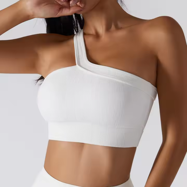 Hamidou-Sujetador deportivo Sexy para mujer, sostén de Yoga para Fitness, espalda hermosa, sujetador para correr a prueba de golpes, chaleco de hombros inclinados, Tops de entrenamiento para gimnasio - 1
