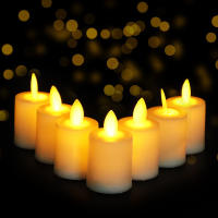 2x 4x 6x 7 cm Vela LED sin llama Tealight CR2450 Votivos con pilas para centros de mesa, linterna, decoración navideña, lámpara cálida Luz de ambiente portátil - details 0