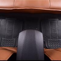 Alfombras de goma para coche Negro, Alfombra Recortable, Juegos Alfombrillas de Goma de 4 piezas para Coche. Universal, resistente al uso y antideslizante. Se puede cortar a medida. 2 Delanteras y 2 traseras. - details 2