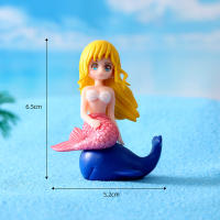 Modelo en miniatura Conjunto de 4 adornos de sirena Figuras de bricolaje Manualidades Juguete Modelo de resina de simulación Mini decoración de paisaje para regalos de decoración del hogar - details 9