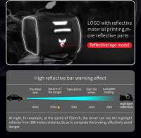 MOTOCENTRIC Bolsa Trasera de Moto Gran Capacidad, Impermeable, Ligera, Reflejante, Antideslizante, Resistente al Desgaste Bolsa de Viaje para Motocross - details 10