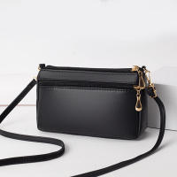 Bolso cruzado de cuero PU con cremallera para mujer, bandolera pequeña de gran capacidad con borlas de hilo, a la moda, novedad - details 15
