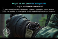 Blackview W70 Pro Sport Smartwatch, pantalla HD de 2.01'' TFT reloj inteligente resistente para exteriores con iluminación LED de emergencia, llamadas Bluetooth, brújula - details 11