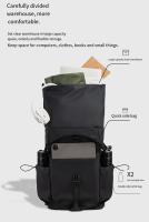 1 nueva mochila con boca enrollable, mochila de expansión de gran capacidad, mochila para estudiantes, bolsa de viaje corta con cubierta enrollable, bolsa para ordenador portátil - details 7