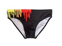 Jessborn calzoncillos de baño para hombre, bañador sexy con grafiti de pintura a la moda, pantalones cortos para surfear en la playa, Verano - details 8