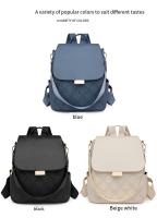 1 nueva mochila en relieve, mochila versión coreana para mujer, bolso escolar de gran capacidad, bolso de viaje de negocios de cuero suave - details 6
