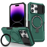 KEYSION-funda con anillo para teléfono móvil, cubierta protectora deslizante para cámara, compatible con iPhone 15 Pro Max 15 Plus, 14 Pro Max - details 18