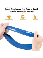 Juego de bandas de resistencia ideales para flexibilidad, adecuadas para yoga, pilates, también para entrenamiento de resistencia en gimnasia y danza - details 2