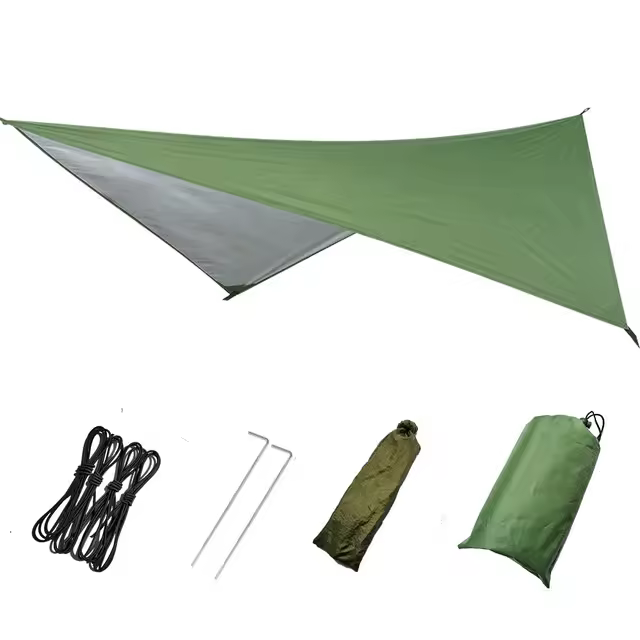 Toldo de lona para acampar, impermeable, antiUV, ultraligero, para senderismo, playa, tienda de campaña - 1
