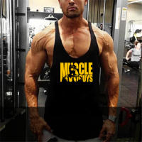 Gym Fashion Vest Men Casual Cotton Tank Top Sleeveless Breathable Muscle Shirt Bodybuilding Fitness Workout Sports Singlets - details 10