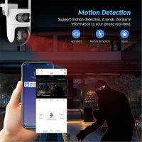 Cámara de Seguridad 5G 6MP Visión Nocturna Infrarroja Seguimiento Automático AI Impermeable - details 2