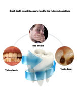 Cepillo de dientes eléctrico ultrasónico para adulto, dispositivo de limpieza dental Ultra sónico, con carga USB, en forma de U, 360 grados - details 4