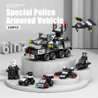 Children's small particle six in one building block toy accessories boys assemble building blocks space shuttle train toys - details 1