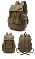 Mochila vintage de lona para ordenador portátil para hombre y mujer, morral escolar antirrobo a la moda, morral escolar para viaje - details 9