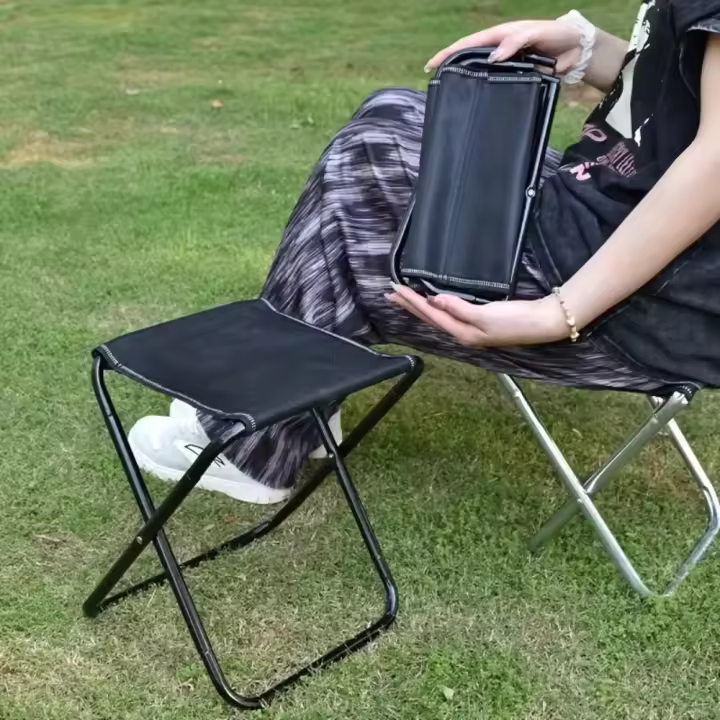 Silla plegable para acampar, portátil, Mazar, camping, VIE, tela Oxford, taburete transpirable, muebles multifuncionales para exteriores - 1
