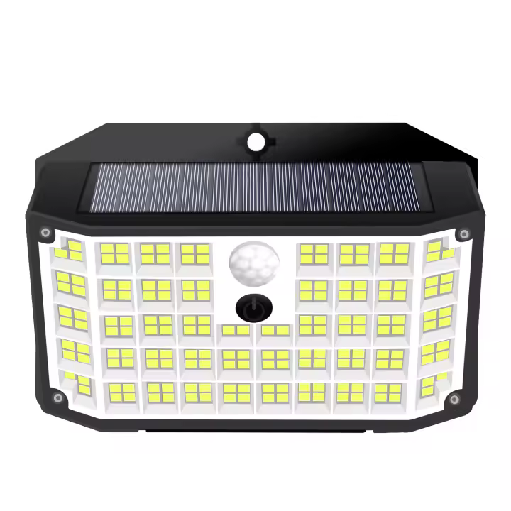 Lámpara de Pared Solar para Exteriores NEWSTYLE con 176 LED Luz de Inundación con Sensor de Movimiento IP65 Impermeable 3 Modos para Balcón Yard - 1
