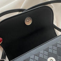 Bolso de hombro con solapa para mujer, bandolera de cuero PU, Estilo Vintage, cuadrado, pequeño - details 19