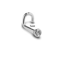 Piercing de circonia cúbica para la nariz, 2 piezas, 20g, 1,5/2/2.5/3mm, color oro rosa anodizado, joyería para la nariz - details 13