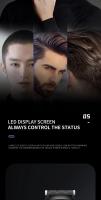 Cortadora de pelo profesional Kemei KM-1550 para hombres, pantalla LED, interfaz USB inalámbrica de bajo ruido, cortadora de pelo Máquina para cortar cabello - details 5