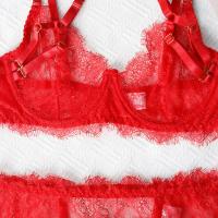 Conjunto de Lencería Sexy para Mujer Encaje Transparente con Escote en U - details 33