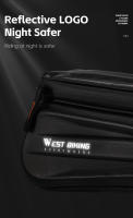WEST BIKING-Bolsa de ciclismo para cuadro de tubo delantero superior, resistente al agua, funda de teléfono de 7,0 pulgadas, almacenamiento con pantalla táctil, bolsa para bicicleta de montaña y carretera - details 14