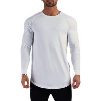 Gym Cotton Long Sleeve T-shirt Men Fitness Workout Slim Fit T Shirt Bodybuilding Sports Training Tee Tops Autumn Casual Clothing - details 11