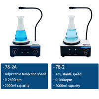 Agitador magnético de calefacción, mezclador de placa caliente de 2L, agitador ajustable de 2600 RPM, dispositivos termostáticos de laboratorio con enchufe europeo para biología médica - details 9