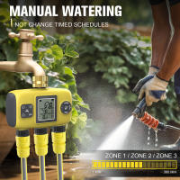 Temporizador de agua inteligente, controlador automático de riego de jardín, sistema de riego de 1/2/3 salidas, rociador temporizado para invernadero de césped - details 7